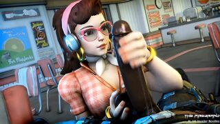 D.va's Handjob - Overwatch BBC Hentai