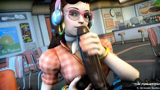 D.va's Handjob - Overwatch BBC Hentai
