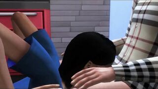 Stepson gets sloppy bj