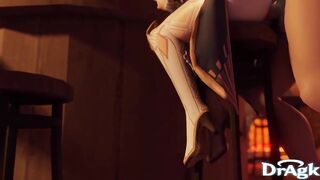 Jean Gunnhildr From genshin impact gets fucked in public at a bar Diluc Aether anal gape creampie 3D Animation hentai 60FPS HD