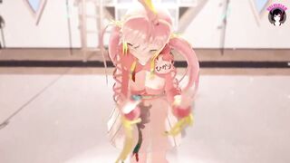 Cutie Kitten Girl - Sexy Dancing + Gradual Undressing (3D HENTAI)