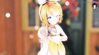 Rin - Hibana Dance + Gradual Undressing (3D HENTAI)