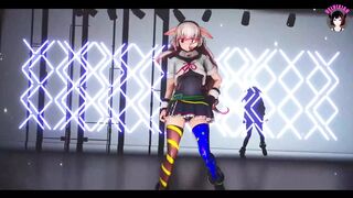 Mi - Hifi Raver Dance + Gradual Undressing (3D HENTAI)