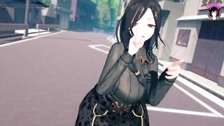 Tomoe - Sexy MILF In Tight Dress Dancing + Gradual Undressing (3D HENTAI)