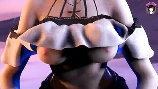 Ryza - Sexy Teen Big Ass Hot Dance + Gradual Undressing (3D HENTAI)