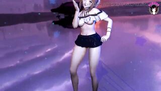 Ryza - Sexy Teen Big Ass Hot Dance + Gradual Undressing (3D HENTAI)