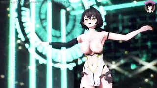 Thick Sex-Android - Hot Dance + Gradual Undressing (3D HENTAI)