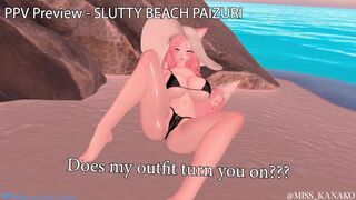 Getting Fucked Hard in a Tiny Bikini. Beach Date Gone Wrong! Vtuber Kanako gets a tan!