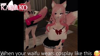 CATGIRL loves wearing cosplay and getting your CUM in HER MOUTH!