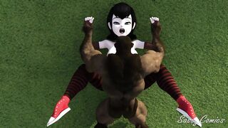 Mavis Dracula Fucked Hard by Monster on Public golf course