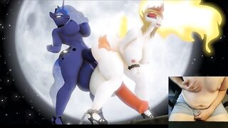 MLP Futanari Cum Inflation - Big Horse Cock Cumflation