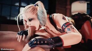 Harley Quinn Oral Creampie (Hazard3000) [DC]