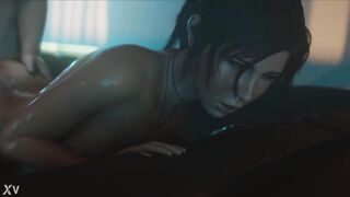 Lara Croft Anal and Creampie 3d Animation
