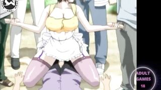 Orgia Hentai en el bosque uncensored