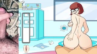 Follando a Velma en mi sala