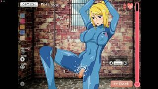 Samus Aran tied up being fucked by big thick tentacles game gameplay