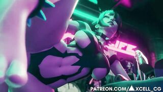 JURI-HAN SEX PARTY! | Street Fighter 3D Animation |