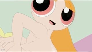 Powerpuff Girls Blossom and Bubbles Threesome with Professor!!!