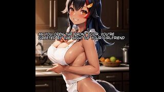 Hentai Captions - Dinner, Bath or - Sex? / Your Horny Girlfriend part 1