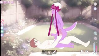 Lust's Cupid, a 2D sex simulation game Futanari succubus Karra