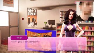 Risky Sex with Stepsister ( Tracy ) in the store - "No Cum" - Game: My Lovely Stepsister