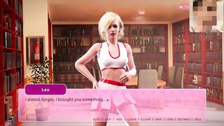 ( Margot ) Fucks Leo in the Library "No Cum" - Game : My Lovely Stepsister