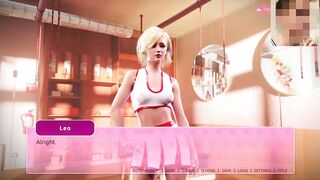 Being watch while Leo Fucks ( Margot ) in Gym -"No Cum" - Game: My Lovely Stepsister