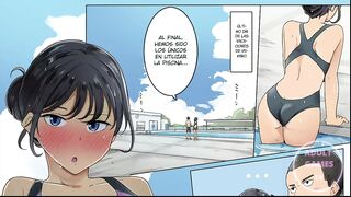 Me follo a mi compañera después de la piscina DUB