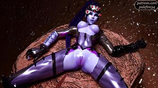Widowmaker impregnated by squirting tendrils