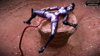 Widowmaker impregnated by squirting tendrils