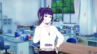Teacher gives me Blowjob in her office - Claire Part 2 - Special Harem Class