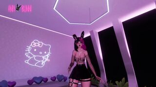 VR slut dances for you with no panties