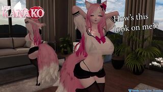 I try on CUTE COSPLAYS while you just want me to get MORE NAKED!!! SEXY CATGIRL POSING and STRIPPING