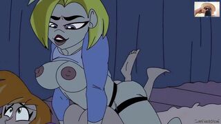 Supergirl fucking batgirl strapon lesbian 4K UHD