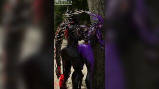 Valkyr Warframes Fucking Against a Tree
