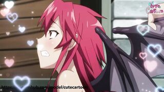 HOT vampire - SUCKS CUM to survive - (Hentai Itadaki Seieki / Best clips part 2) - Cute [CARTOON]