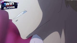 Makima gave Denji a long-awaited blowjob and swallowed his sperm in the cinema