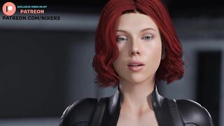 Black Widow Anal And Footjob Traning Try Not To Cum | Marvel Avengers Hentai Animarion 60Fps