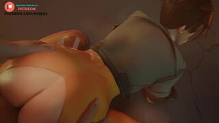 TRACER ANAL FUCKING AND CREAMPIED | OVERWATCH BLENDER HENTAI 4K 60FPS 2023