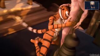 Tiger From Kung Fuu PAnda Love Hard Anal in 4k UHD