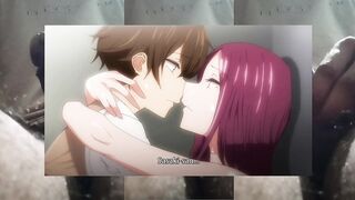 Surprise sex plan with boyfriend in public toilet first time college anime hentai cartoon animation