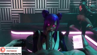 Cyberpunk Sex Doll Serves Client With Deep Blowjob ????| Hottest Blender Hentai Cyberpunk 2077 4K 60fp