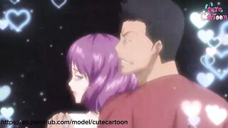 hot girl has sex in the bathroom and her husband watches her