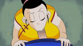 Goku gives him his milk with a tremendous fuck