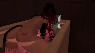 Bath time with Master @Ezzie_Bunnie ???? Would you like a bath with me?