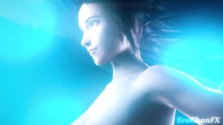 Tifa gets 3 underwater tentacles in her pussy!