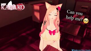I GRIND a DESK and ask you to watch and get TURNED ON!!!! SEXY VTUBER SCHOOL GIRL COSPLAY!!!!!!