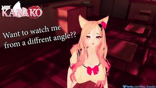 I GRIND a DESK and ask you to watch and get TURNED ON!!!! SEXY VTUBER SCHOOL GIRL COSPLAY!!!!!!