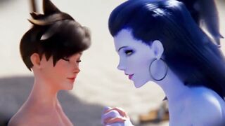 3D Hentai: Overwatch Widowmaker and Tracer fucked Uncensored 3D