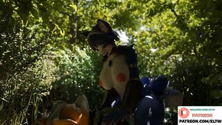 SWEET FURRY GIRL ENJOY DICK RIDING IN FOREST???? | EXCLUSIVE FURRY HENTAI HIGH QUALITY 4K 60 FPS